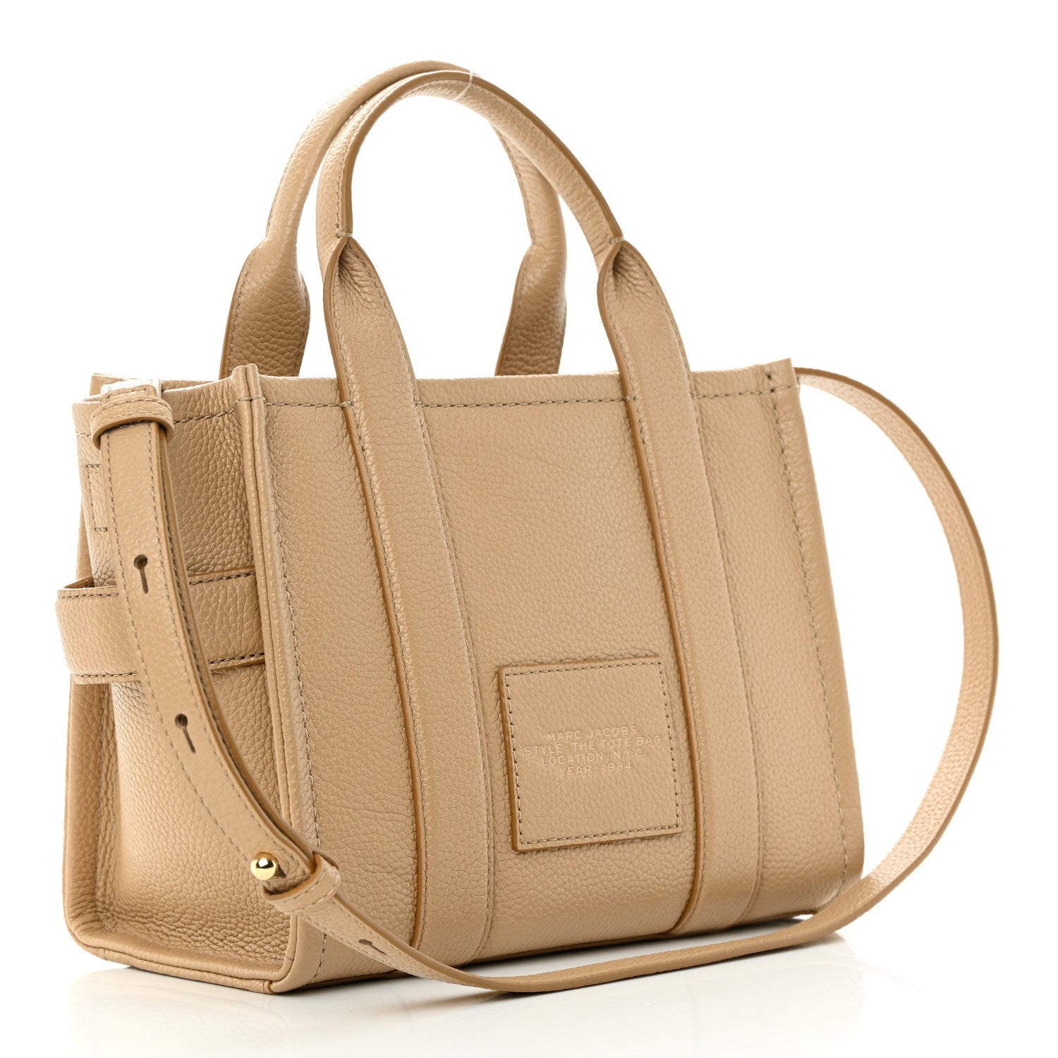 Marc Jacobs Grained Calfskin Small The Tote Bag Camel 3 of 14