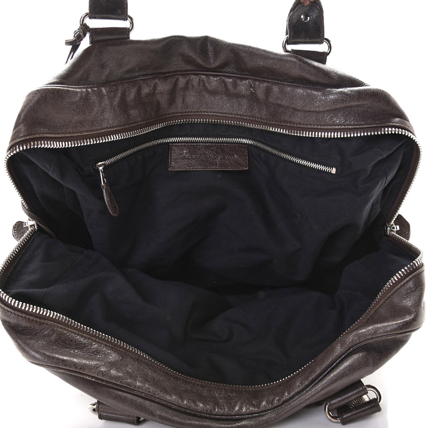 Balenciaga Agneau Giant 12 Silver Hardware Office Tote Charbon 8 of 26
