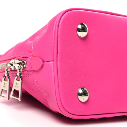 Louis Vuitton Calfskin Bubblegram Alma BB Rose Miami 8 of 9