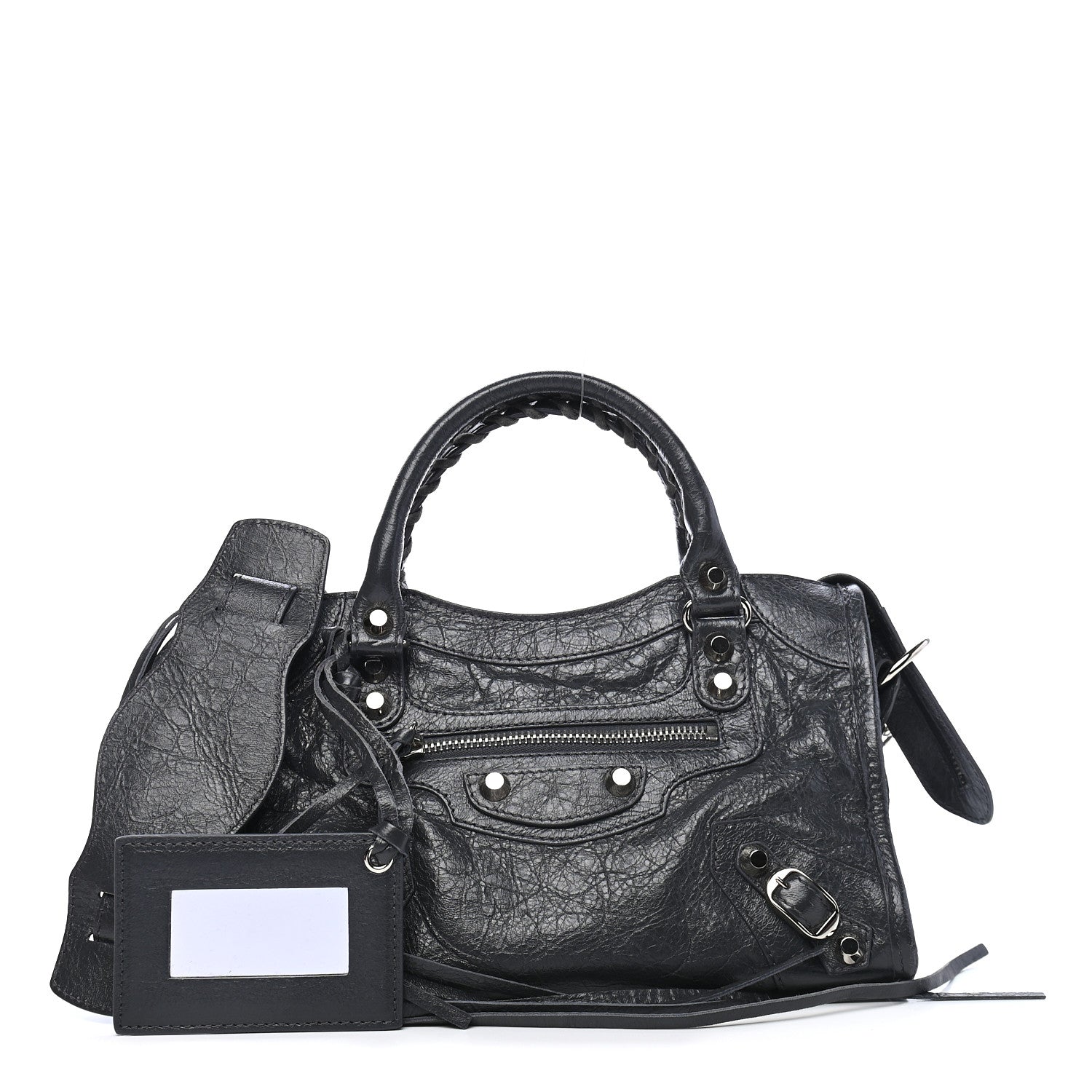 Balenciaga Agneau Classic Silver Hardware Mini City Gris Fossile 1 of 10