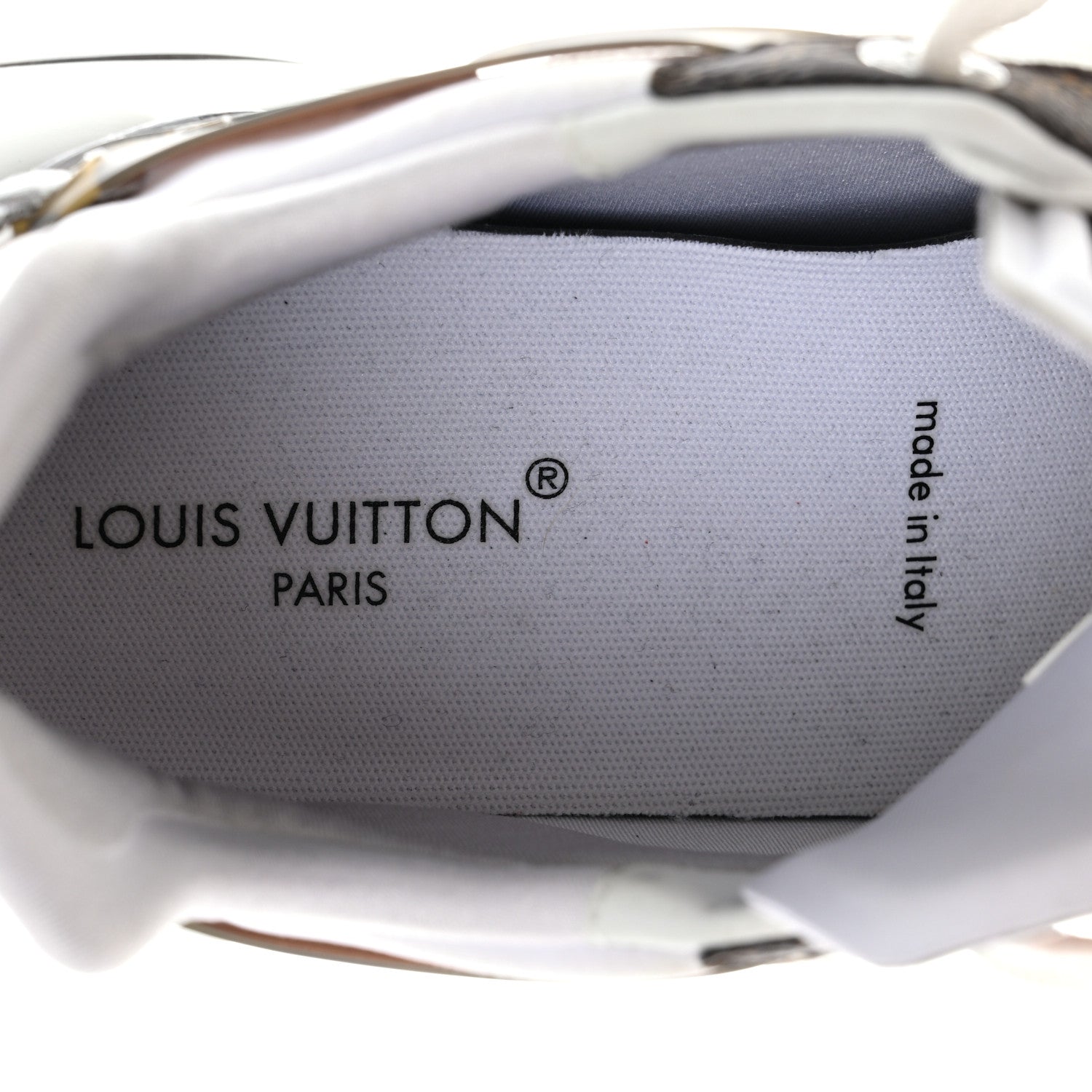 Louis Vuitton Monogram Calfskin Run 55 Sneakers 38.5 White 7 of 9