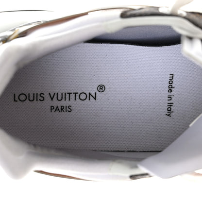 Louis Vuitton Monogram Calfskin Run 55 Sneakers 38.5 White 7 of 9