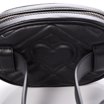 Gucci Calfskin Matelasse GG Marmont Belt Bag 95 38 Black 9 of 10