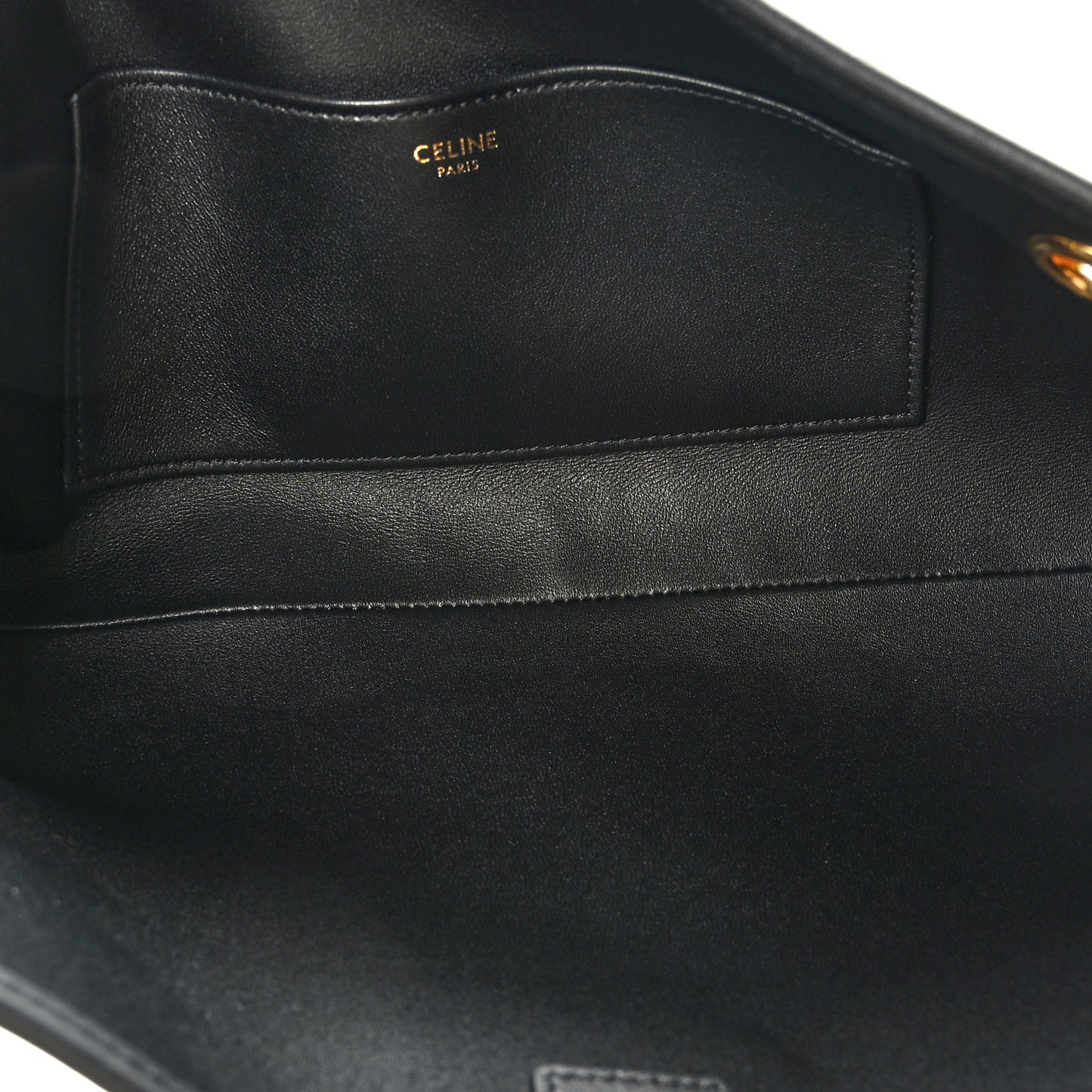 Supple Grained Calfskin Medium Newspaper Bag Black