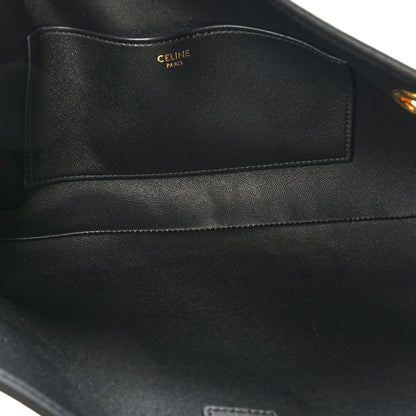 Celine Supple Grained Calfskin Medium Newspaper Bag Black 5 of 8