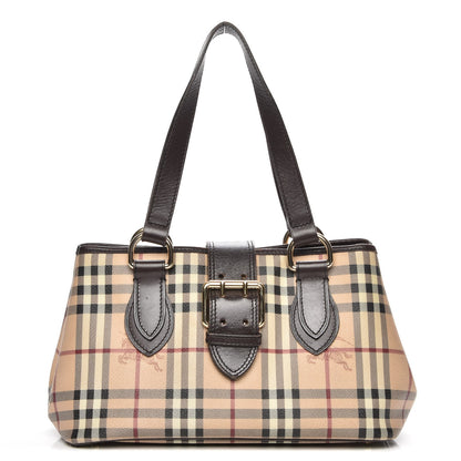 Burberry Haymarket Check Eden Tote Chocolate 1 of 9