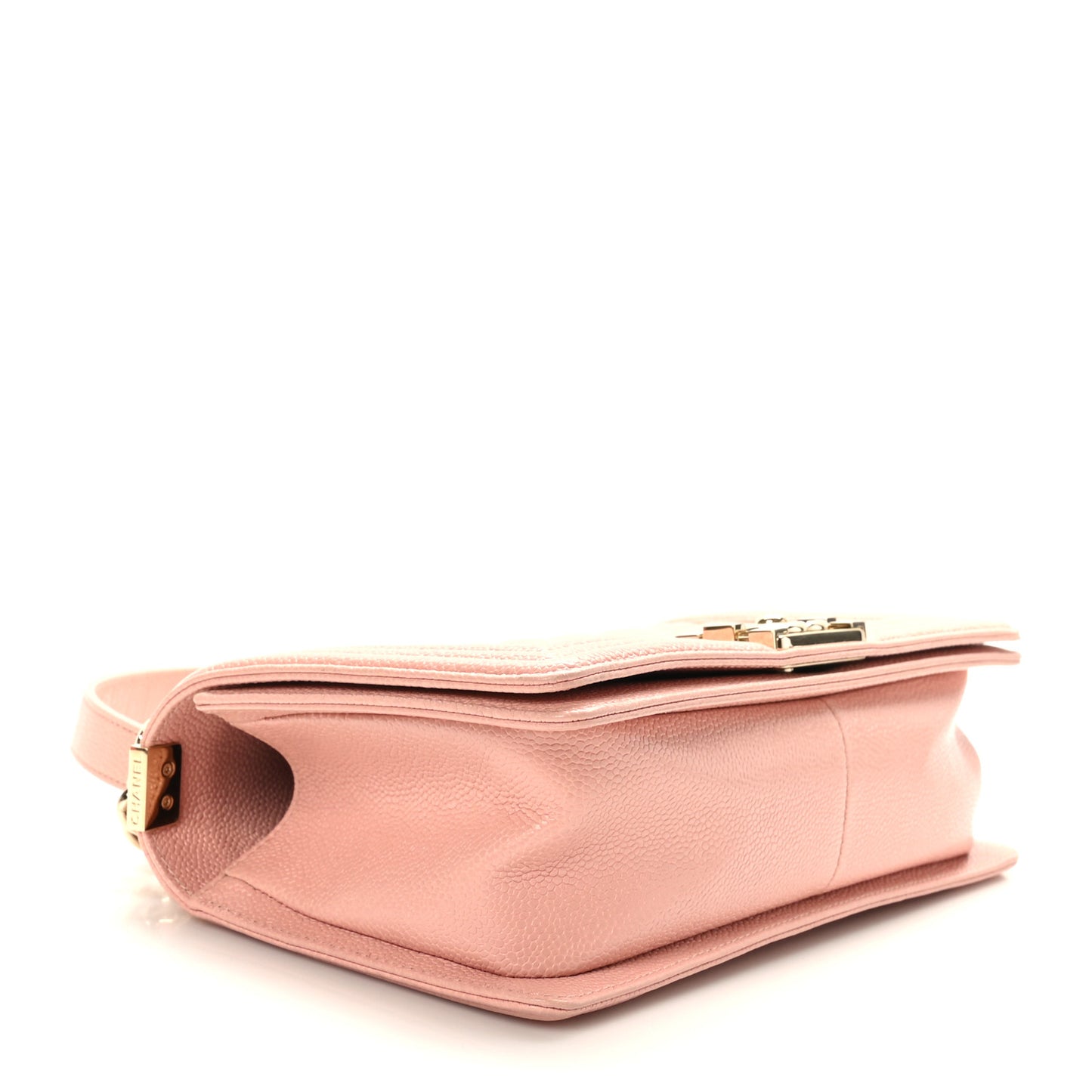 Caviar Quilted Medium Boy Flap Light Pink