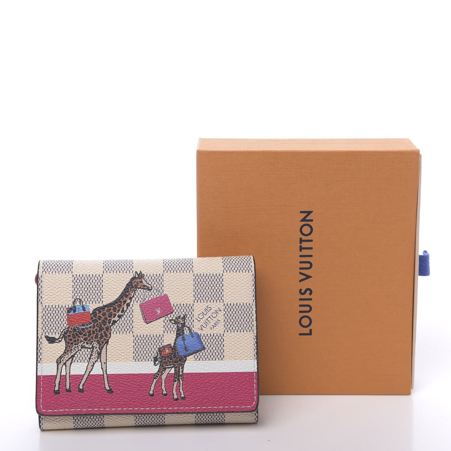 Damier Azur 2017 Christmas Animation Victorine Wallet