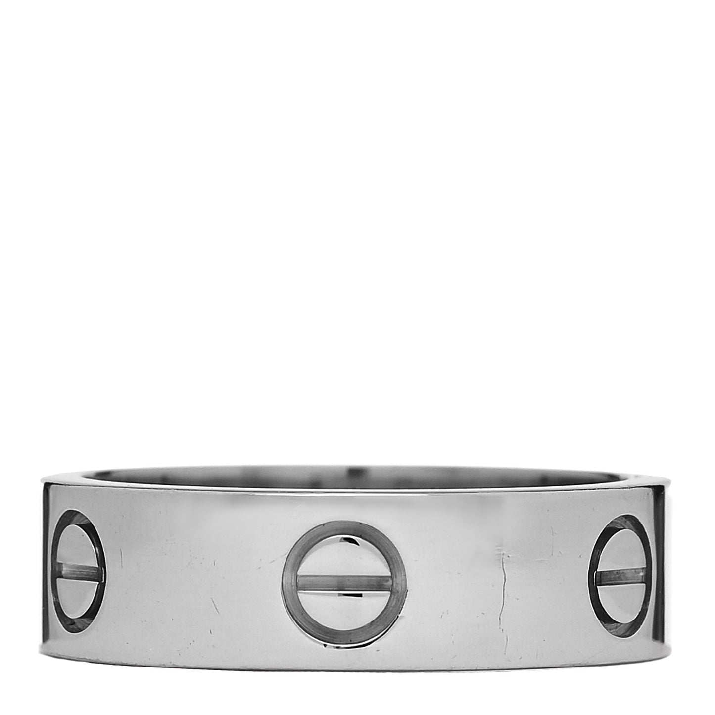 18K White Gold 6mm LOVE Ring 58 8.25