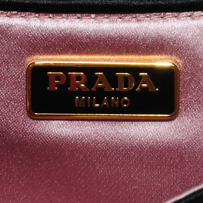 Prada Satin Evening Clutch Black 6 of 9