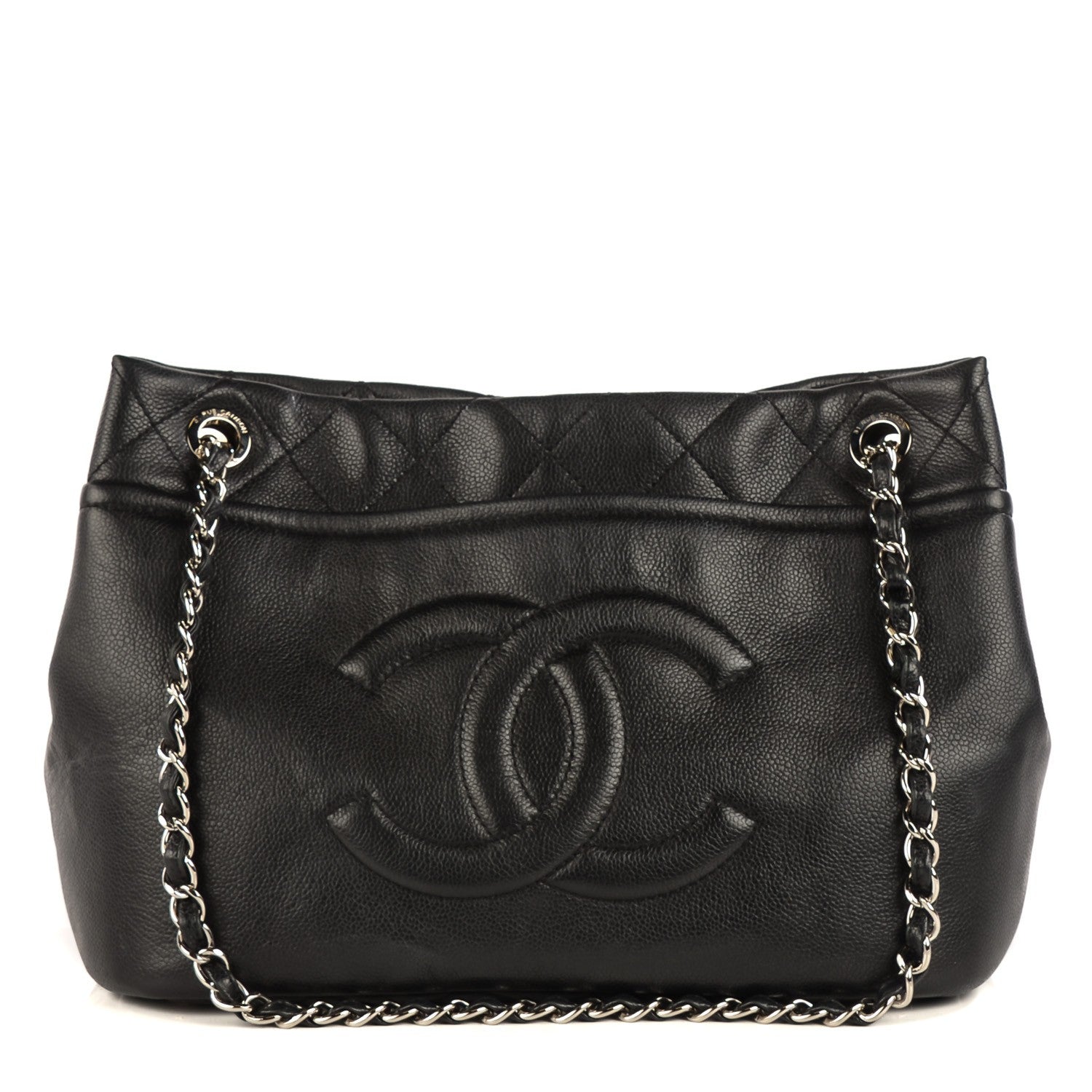 Chanel Caviar CC Timeless Soft Tote Black 1 of 8