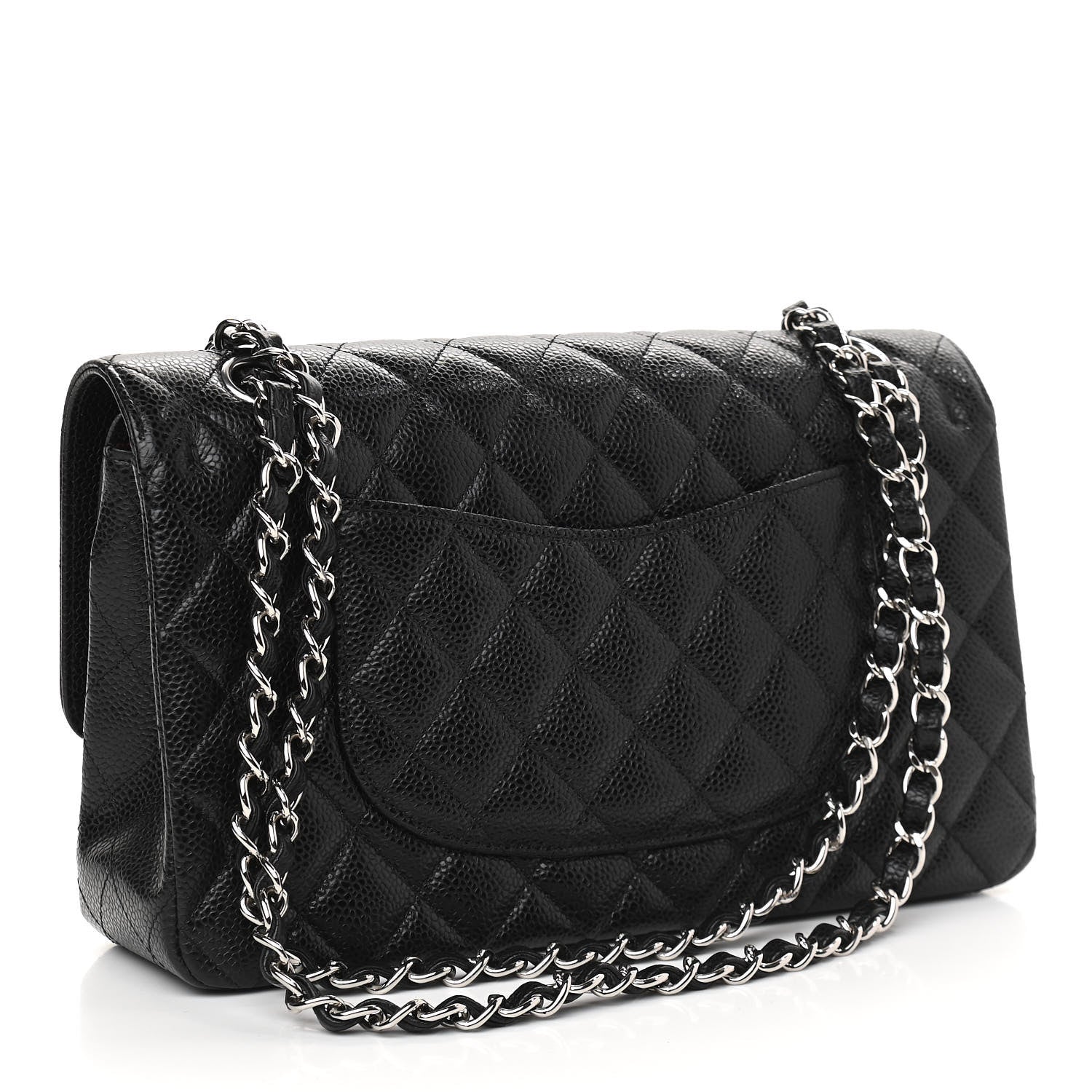 Chanel Caviar Quilted Medium Double Flap Black 3 of 9