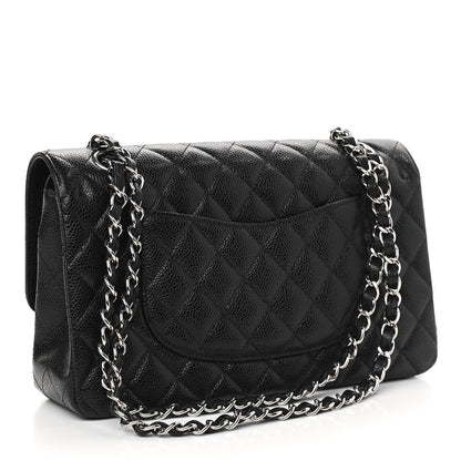 Chanel Caviar Quilted Medium Double Flap Black 3 of 9