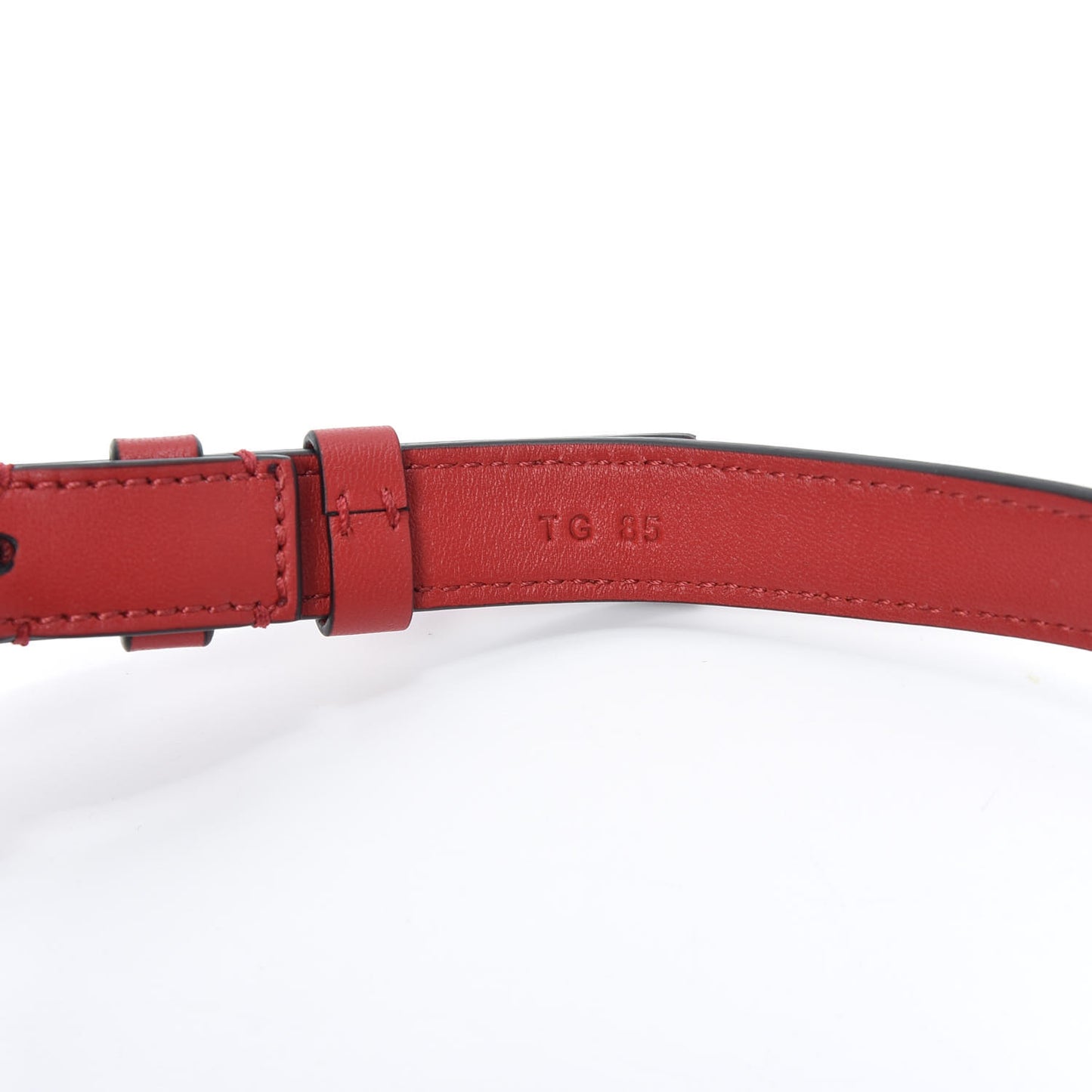 Nappa Rockstud Spike Belt Bag Rouge Pur