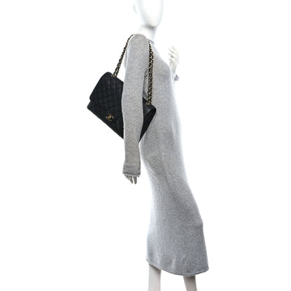 Chanel Caviar Quilted Maxi Double Flap Black 2 of 11