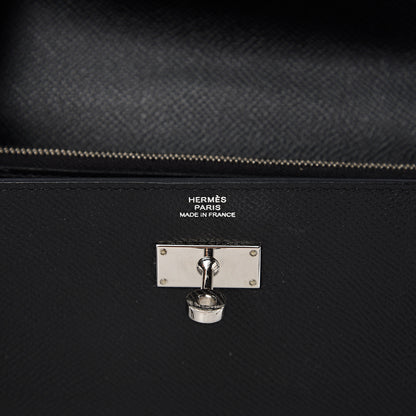 Hermes Epsom Kelly Longue Wallet Black 5 of 8