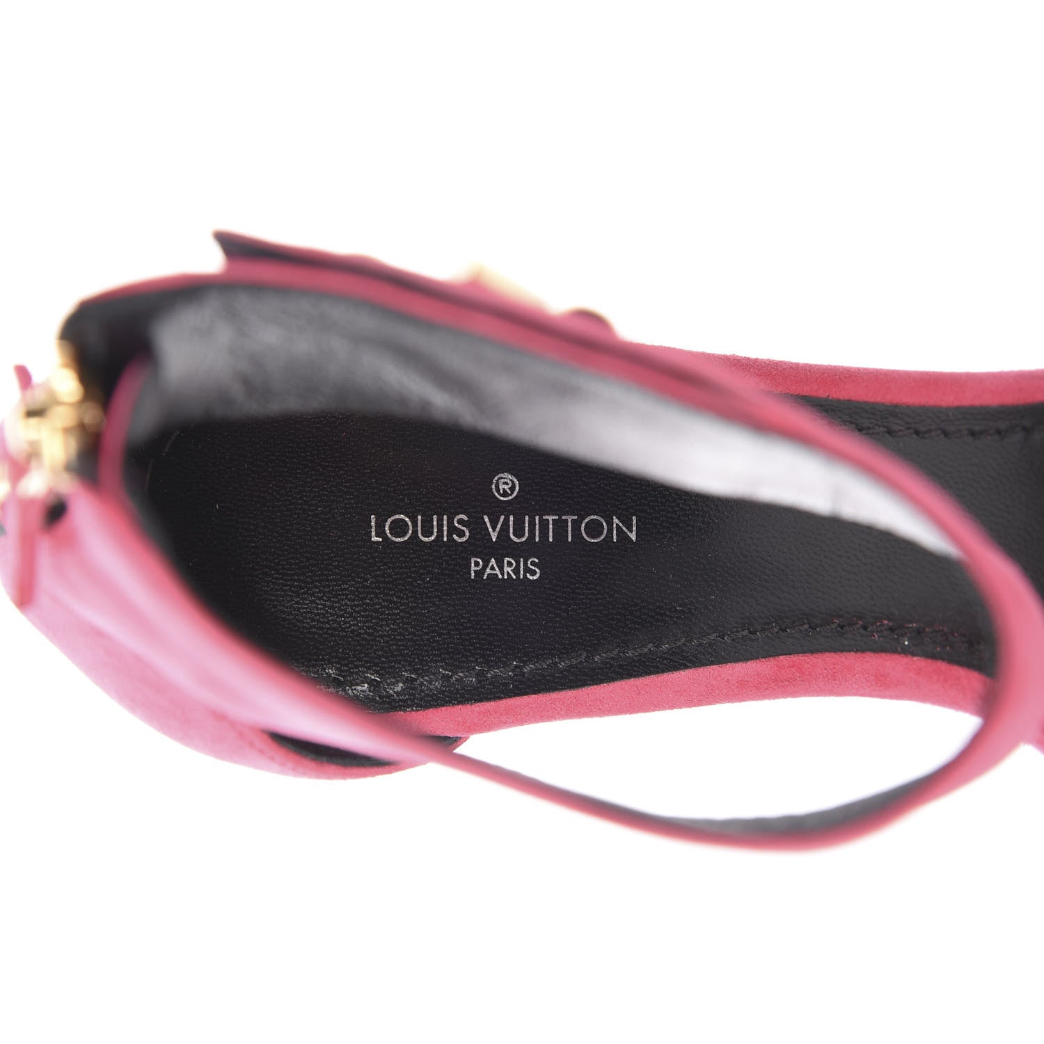 Louis Vuitton Suede Twist Sandals 37 Fuchsia 6 of 13