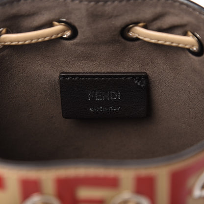 Fendi Vitello Liberty F is Fendi FF Embossed Mini Mon Tresor Bucket Bag Amido Fiamma 8 of 11