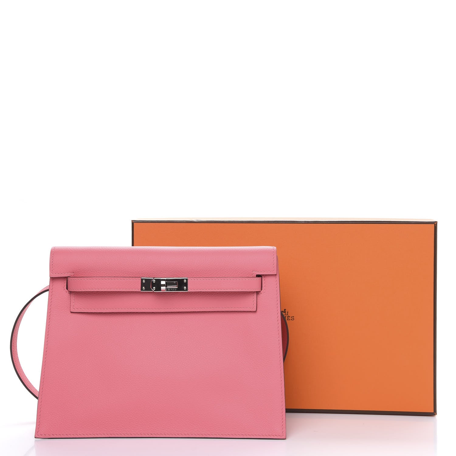 Hermes Evercolor Kelly Danse II Belt Bag Rose Azalee 10 of 10