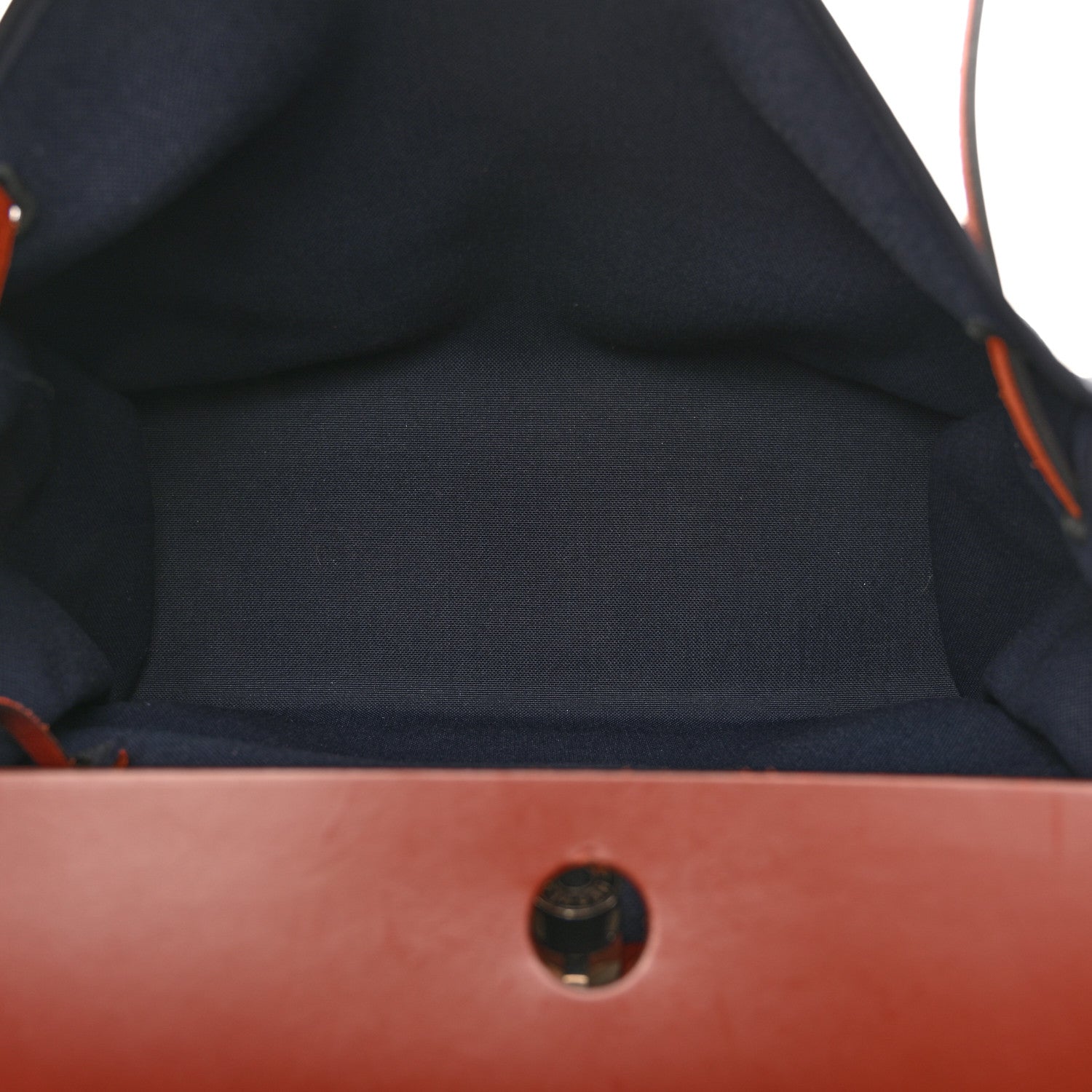 Hermes Toile Vache Hunter Herbag Zip 39 MM Bleu Marine Rouge H 6 of 12