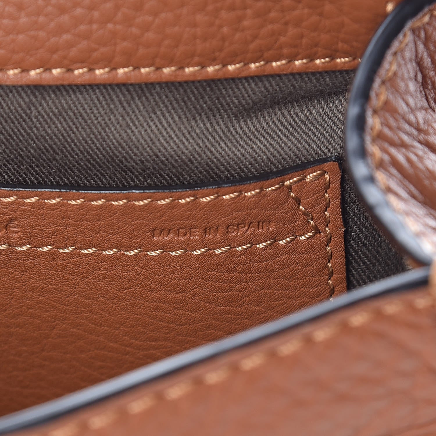 Chloe Calfskin Mini Marcie Round Crossbody Bag Tan 9 of 11