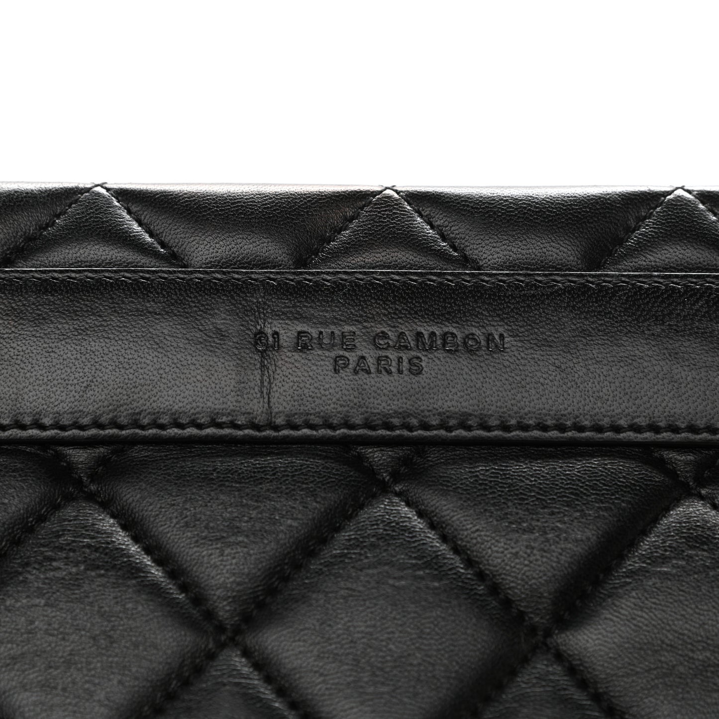 Lambskin Quilted Trendy CC Shopping Tote Black