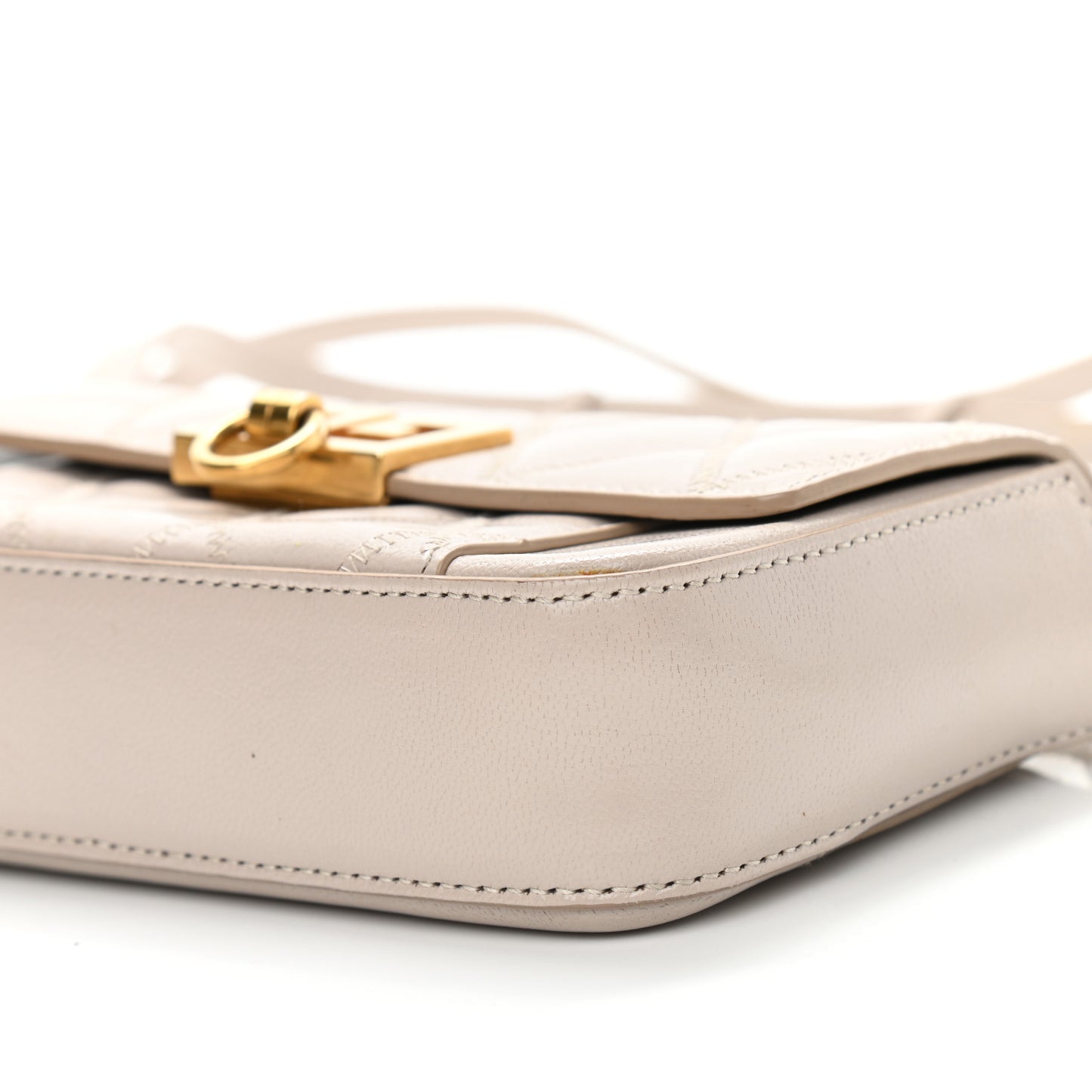 Goatskin Quilted GV3 Mini Pocket Convertible Bag Natural