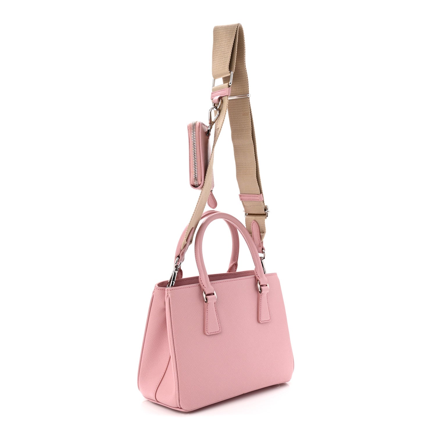 Prada Saffiano Lux Micro Galleria Shoulder Bag Pesco 4 of 19