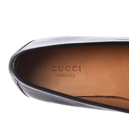 Gucci Calfskin Web Womens 1953 Horsebit Loafers 39 Black 6 of 11