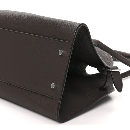 The Row Matte Grained Calfskin Margaux Shoulder 12 Deep Brown 8 of 8