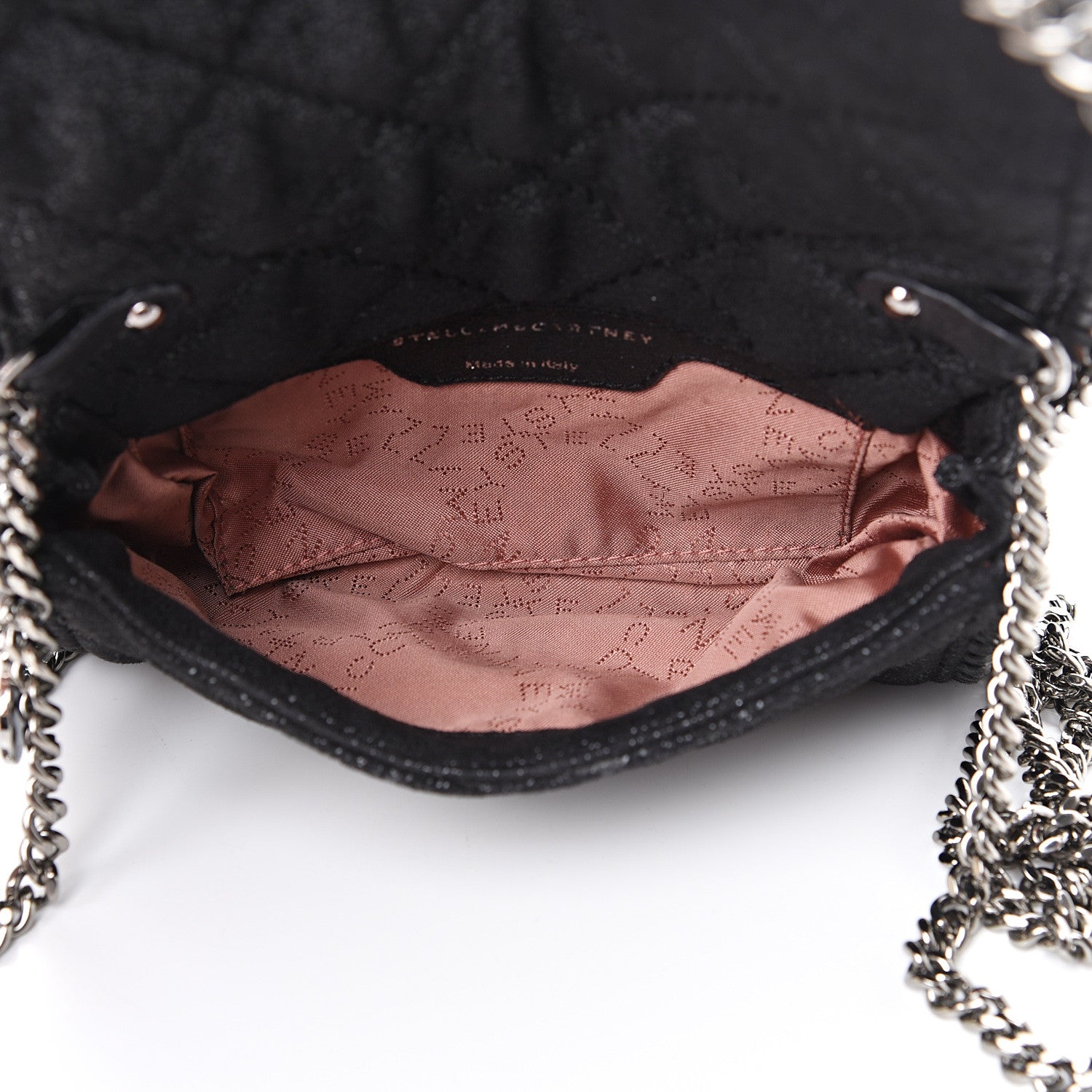 Stella McCartney Shaggy Deer Quilted Falabella Crossbody Bag Black 4 of 10