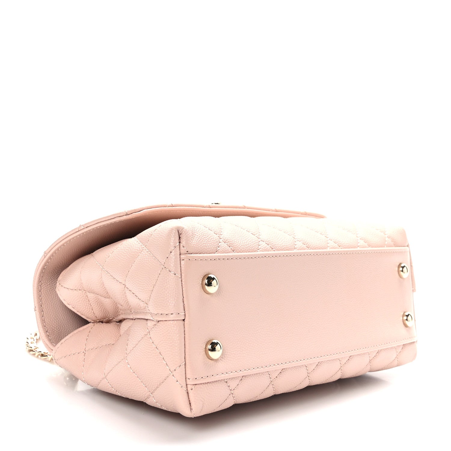 Chanel Caviar Quilted Mini Coco Handle Flap Light Pink 4 of 10