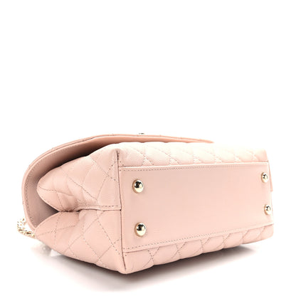 Chanel Caviar Quilted Mini Coco Handle Flap Light Pink 4 of 10
