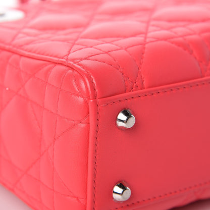 Christian Dior Lambskin Cannage Mini Lady Dior Fuchsia 14 of 15