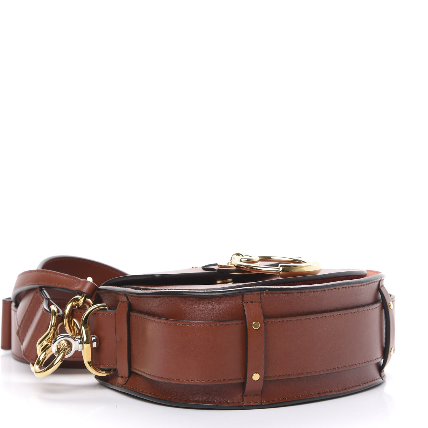 Calfskin Small Tess Bag Sepia Brown