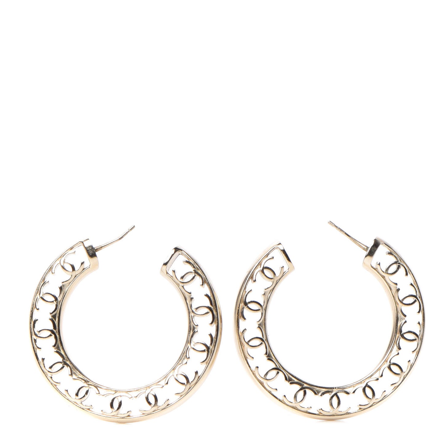 CC Hoop Earrings Gold