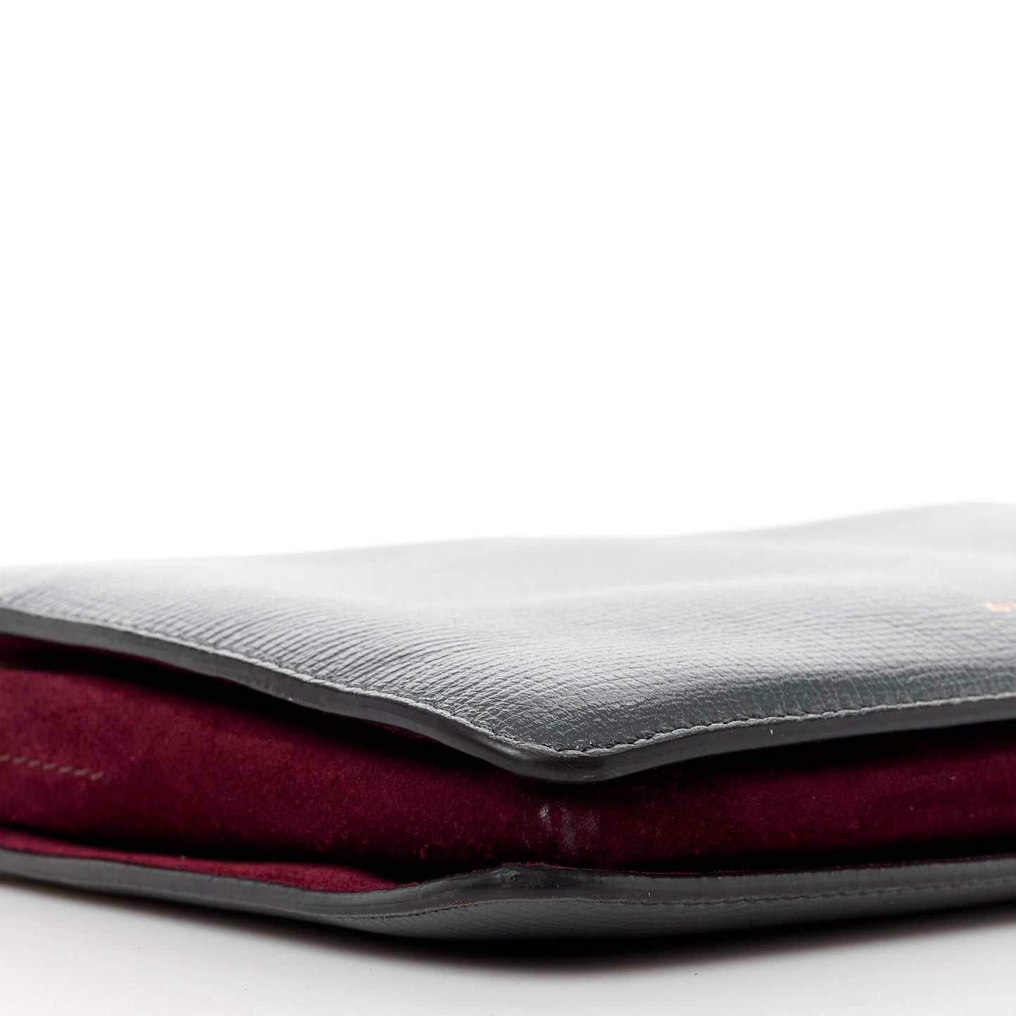 Sugar Goatskin Cross 3 Crossbody Bag Dark Grey
