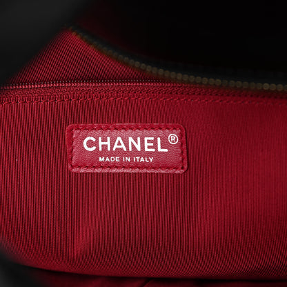 Chanel Aged Calfskin Quilted Large Gabrielle Shopping Tote Black 6 of 10
