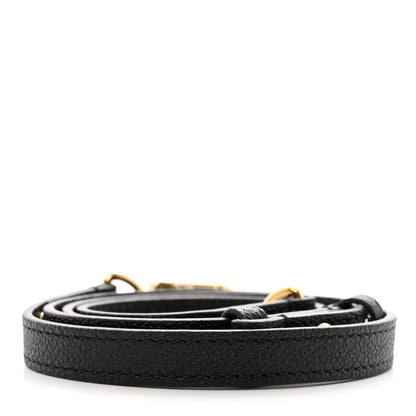 Louis Vuitton Calfskin 16mm Adjustable Shoulder Strap Black 2 of 3