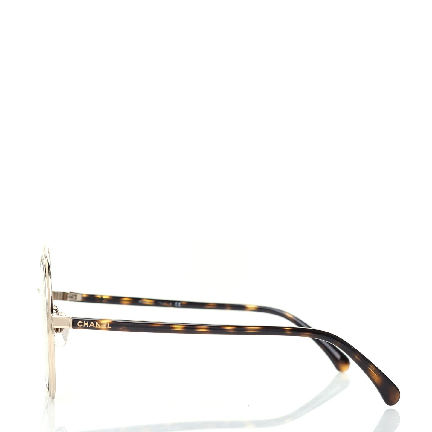 Metal Round Sunglasses 4226 Tortoise Gold