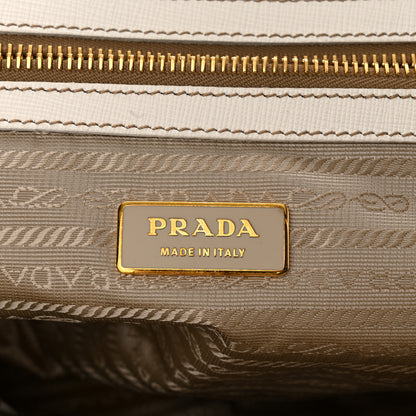 Prada Nylon Tessuto Vitello Daino Tote White 6 of 13