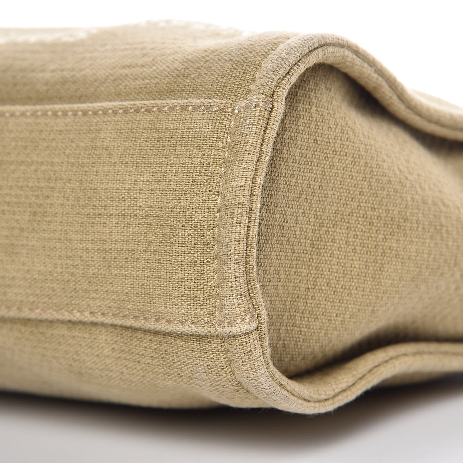 Chanel Canvas Mini Deauville Tote Beige Black 6 of 12