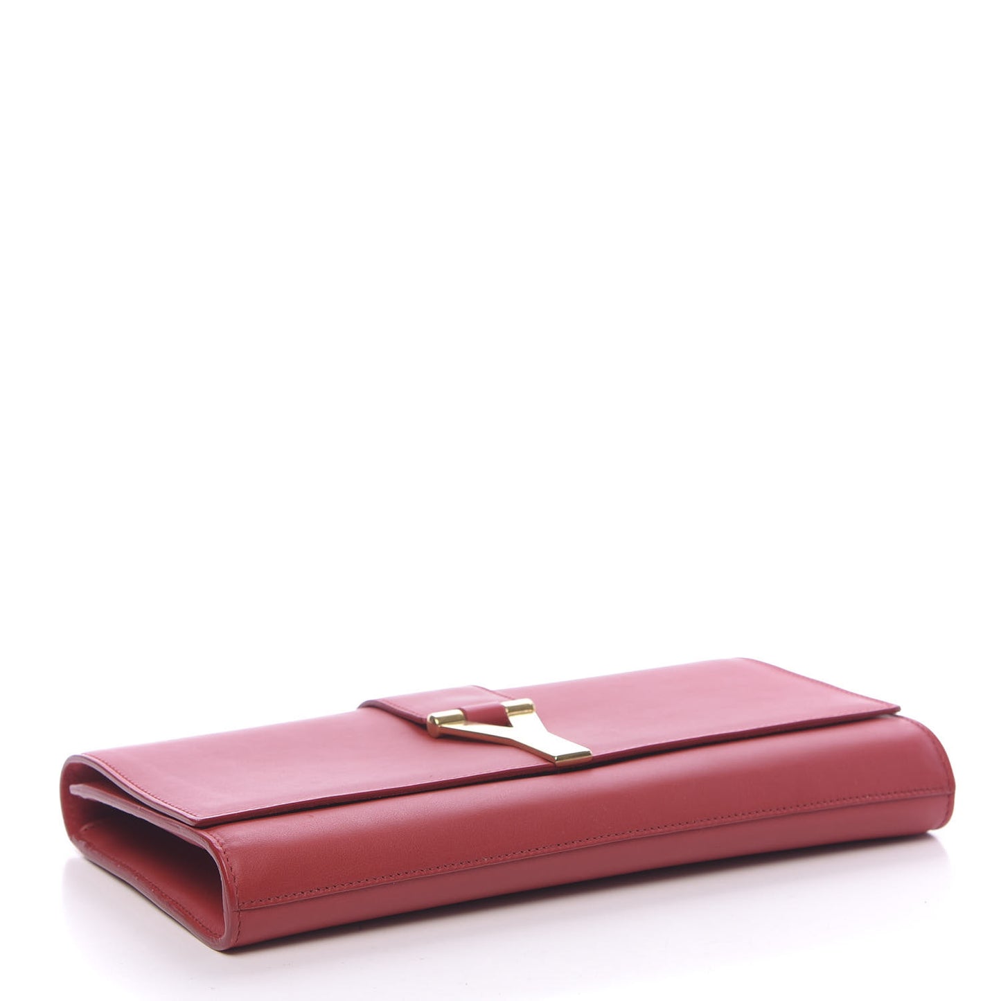 Calfskin Classic Y Ligne Clutch Red