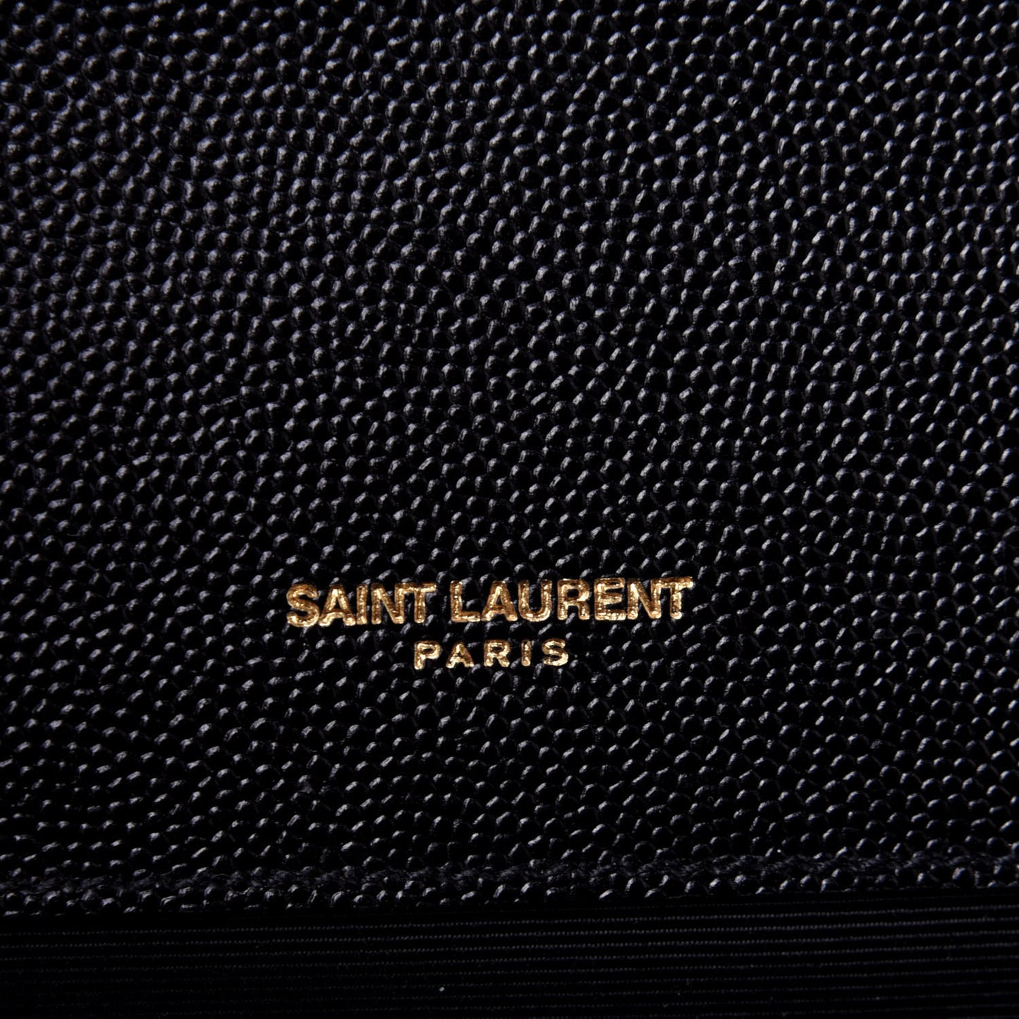 Grain De Poudre Textured Mixed Matelasse Large Triquilt Monogram Satchel Black