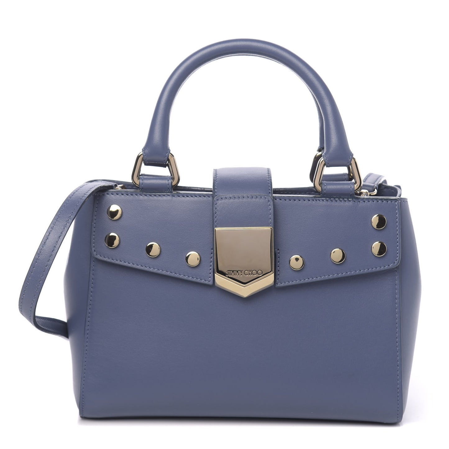 Calfskin Small Lockett Tote Jeans