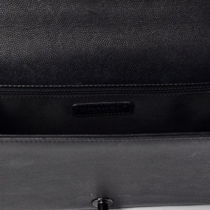 Chanel Caviar Quilted New Medium Boy Flap So Black 7 of 16