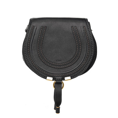 Chloe Calfskin Mini Marcie Round Crossbody Bag Black 1 of 7