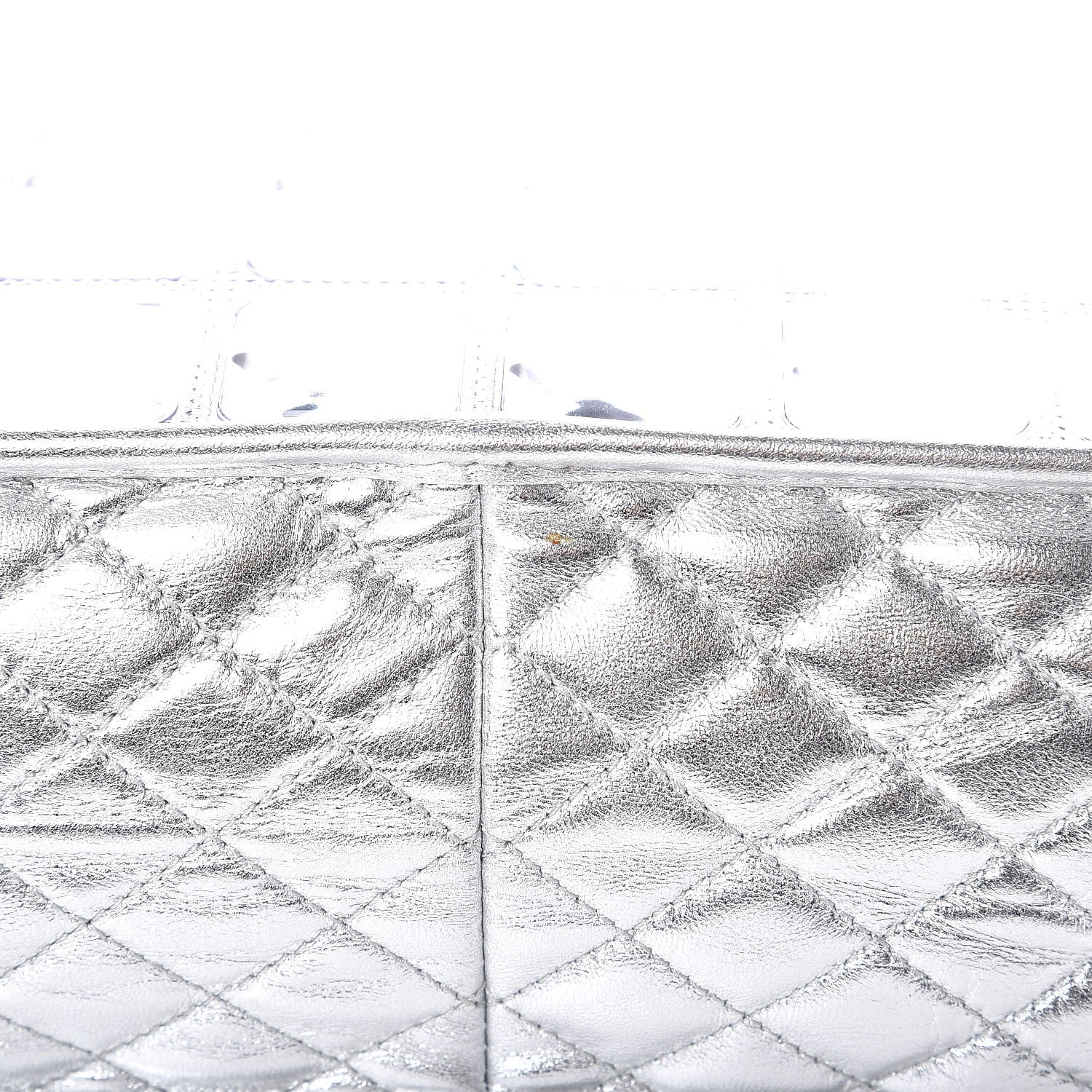 Chanel Vinyl Ice Cube Large Shopper Tote Silver 10 of 11