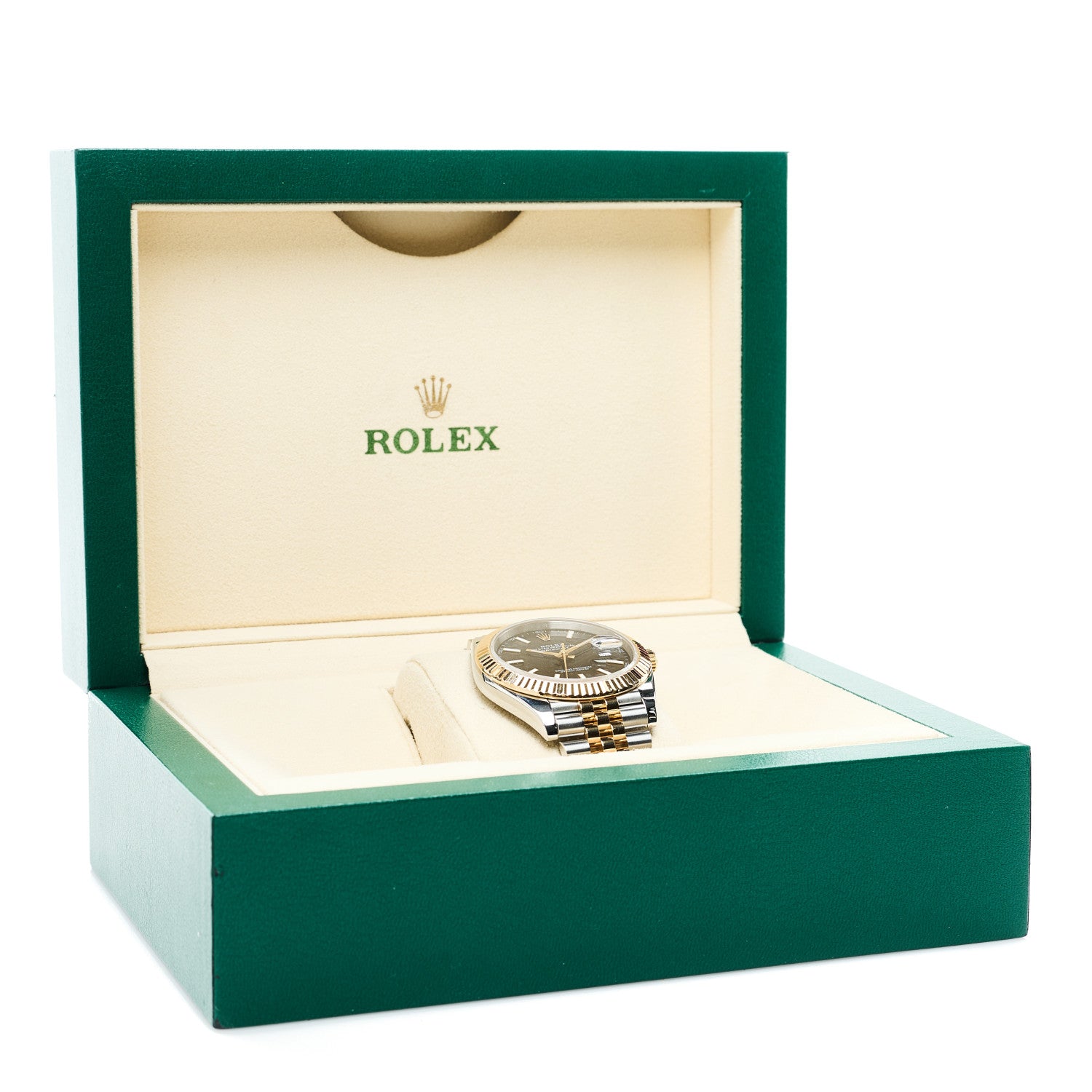 Rolex Stainless Steel 18K Yellow Gold 41mm Oyster Perpetual Datejust Watch Black 126333 5 of 5
