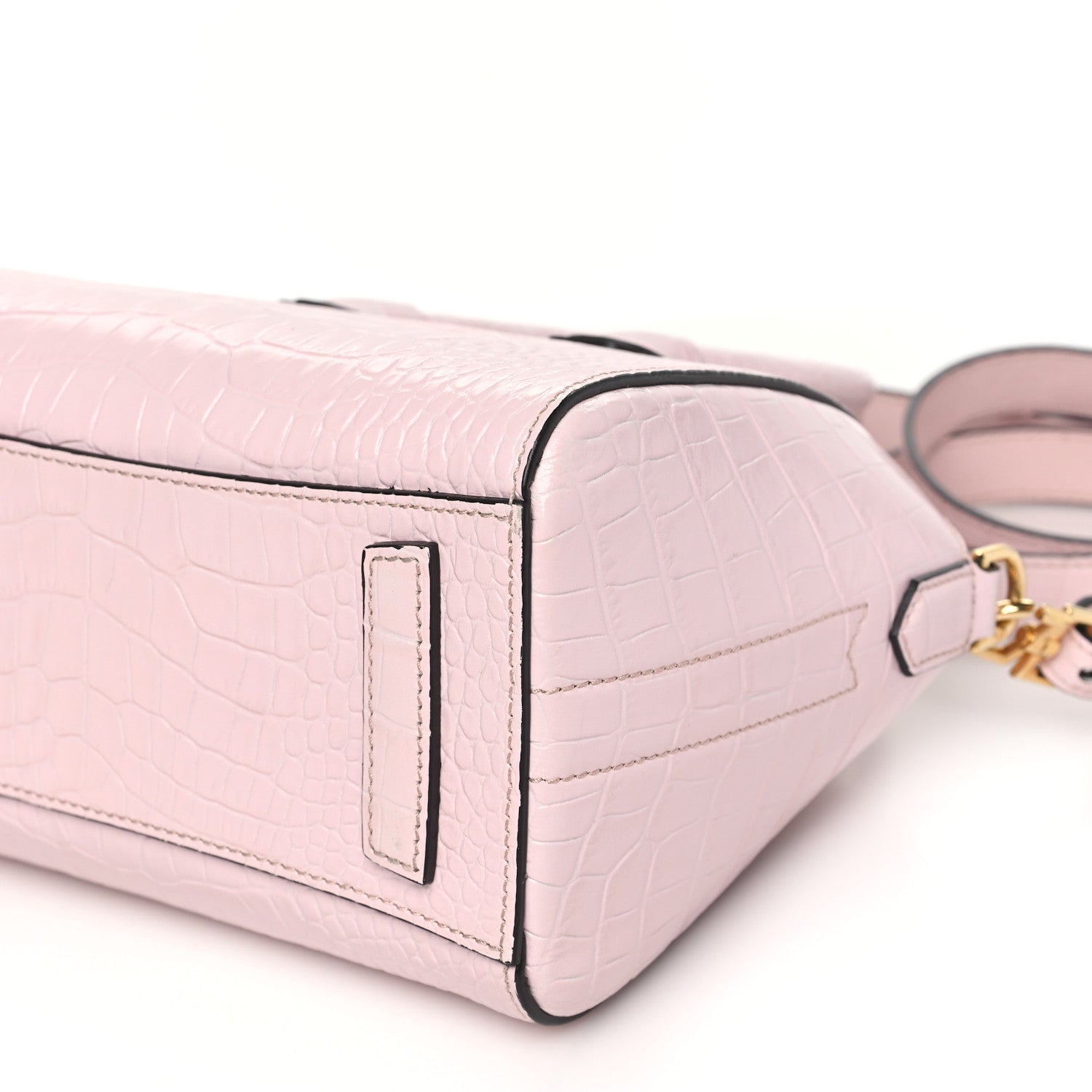 Givenchy Calfskin Crocodile Embossed Mini Antigona Pink 10 of 12